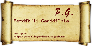 Perdéli Gardénia névjegykártya